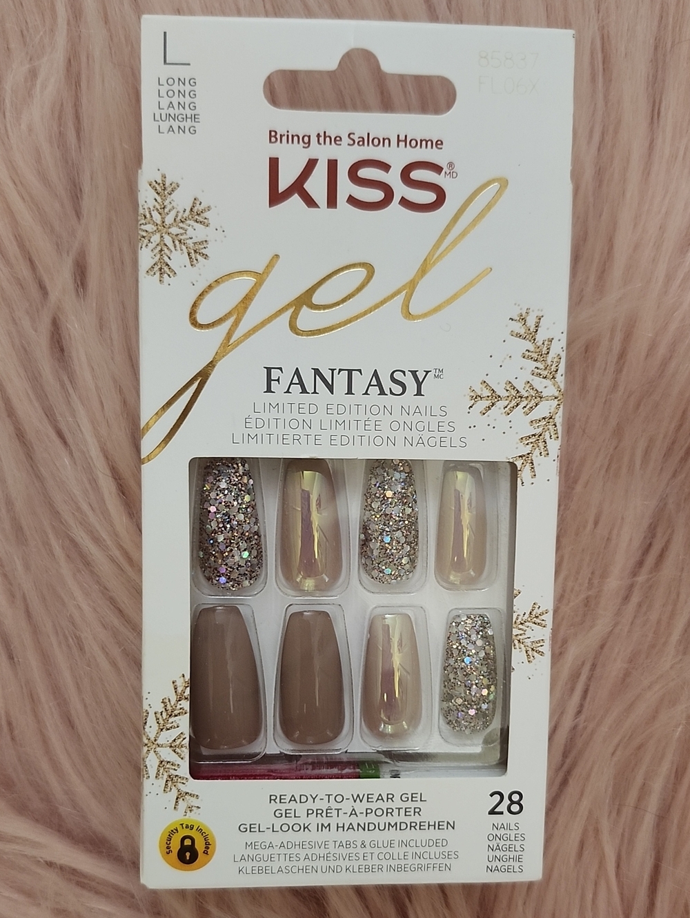 LIMITED EDITION!! Brand New KISS GEL FANTASY COLLECTION False Nails-L